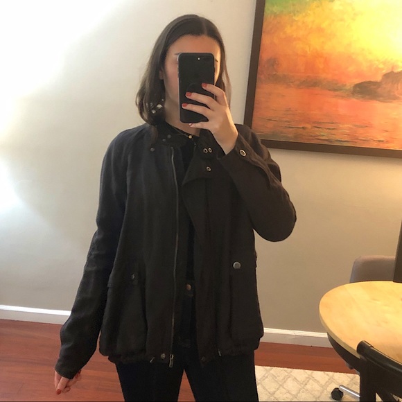 Free People Jackets & Blazers - Free People Black Utility Jacket